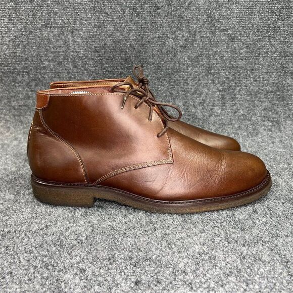Johnston & Murphy Copeland Chukka Boots Men\'s Size 9.5‎ Brown Oiled Leather Lace main image 13